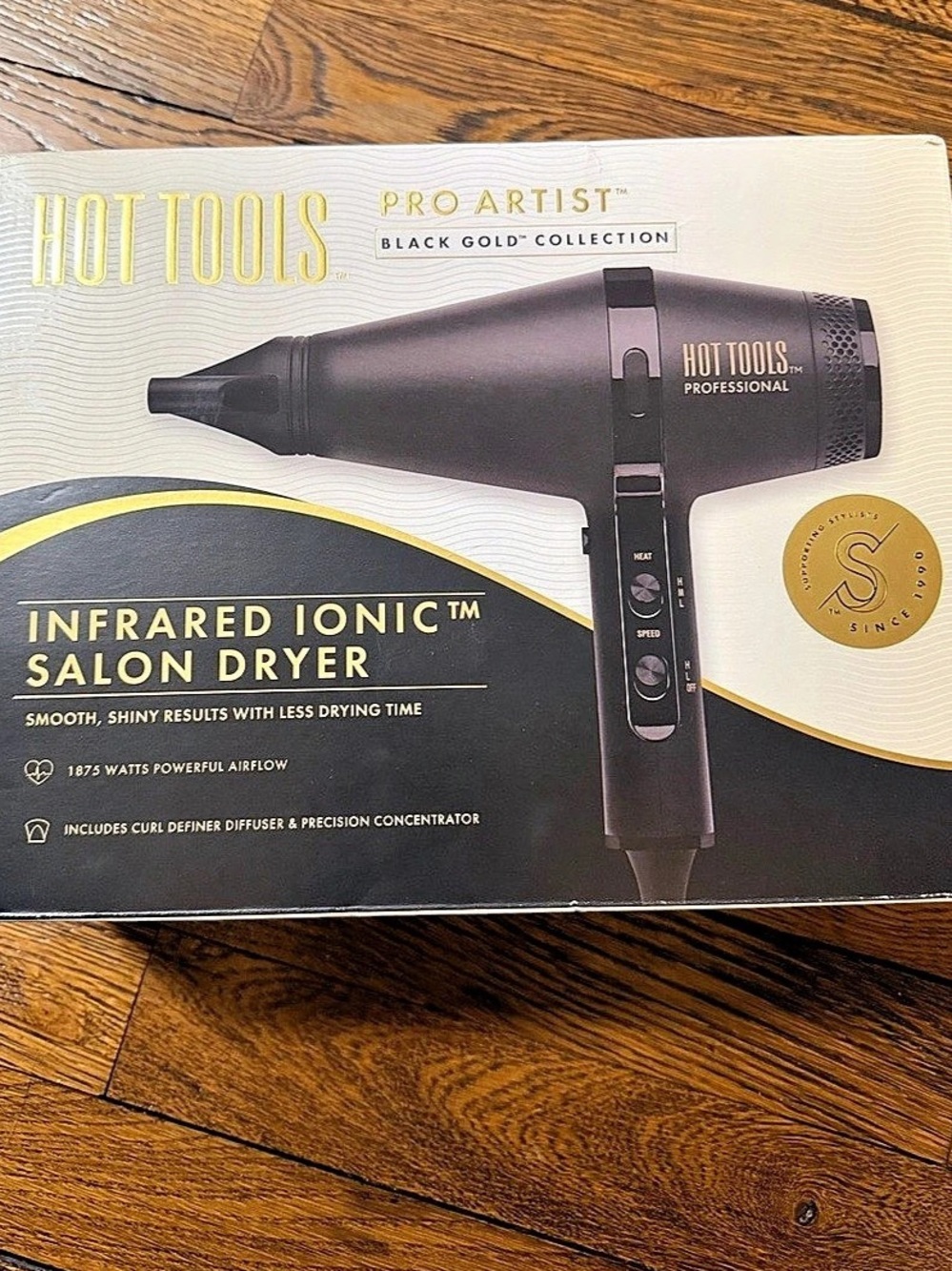 Hot Tools Black Gold Infrared Ionic Salon Dryer Black